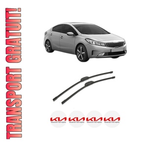 Set stergatoare auto KIA CERATO IV Saloon (BD, BDM) din 2018, pentru parbriz auto, 2 bucati, Bosch Aerotwin Retrofit, din cauciuc siliconat rezistent, 4 Stickere Auto KIA