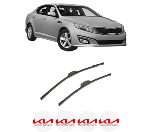 Set stergatoare auto KIA OPTIMA (FSGDS6B) din 2010-2015, pentru parbriz auto, 2 bucati, Bosch Aerotwin Retrofit, din cauciuc siliconat rezistent, 4 Stickere Auto KIA - Img 2