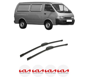 Set stergatoare auto KIA PREGIO Van (TB) din 1997-2002, pentru parbriz auto, 2 bucati, Bosch Aerotwin Retrofit, din cauciuc siliconat rezistent, 4 Stickere Auto KIA - Img 2