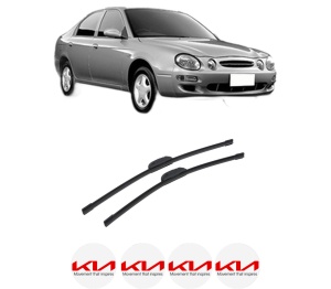 Set stergatoare auto KIA SHUMA I (FB) din 1997-2001, pentru parbriz auto, 2 bucati, Bosch Aerotwin Retrofit, din cauciuc siliconat rezistent, 4 Stickere Auto KIA - Img 2
