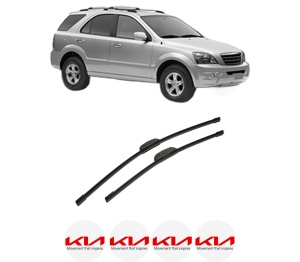 Set stergatoare auto KIA SORENTO I VAN (JC) din 2005-2006, pentru parbriz auto, 2 bucati, Bosch Aerotwin Retrofit, din cauciuc siliconat rezistent, 4 Stickere Auto KIA - Img 2