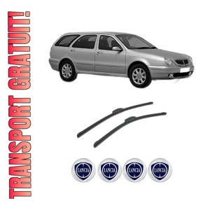 Set stergatoare auto LANCIA LYBRA SW (839_) din 1999-2005, pentru parbriz auto, 2 bucati, Bosch Aerotwin Retrofit, din cauciuc siliconat rezistent, 4 Stickere Auto LANCIA