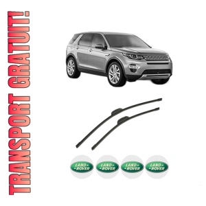 Set stergatoare auto LAND ROVER DISCOVERY SPORT (L550) din 2014-2022, pentru parbriz auto, 2 bucati, Bosch Aerotwin Retrofit, din cauciuc siliconat rezistent, 4 Stickere Auto LAND ROVER