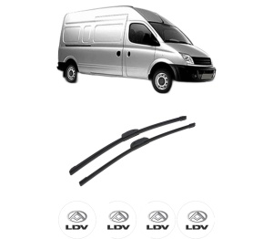 Set stergatoare auto LDV MAXUS Van din 2005-2009, pentru parbriz auto, 2 bucati, Bosch Aerotwin Retrofit, din cauciuc siliconat rezistent, 4 Stickere Auto LDV - Img 2