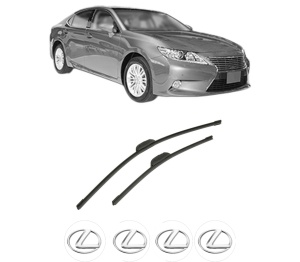 Set stergatoare auto LEXUS ES (_V6_) din 2012-2018, pentru parbriz auto, 2 bucati, Bosch Aerotwin Retrofit, din cauciuc siliconat rezistent, 4 Stickere Auto LEXUS - Img 2
