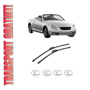 Set stergatoare auto LEXUS SC Convertible (UZZ40_) din 2001-2010, pentru parbriz auto, 2 bucati, Bosch Aerotwin Retrofit, din cauciuc siliconat rezistent, 4 Stickere Auto LEXUS