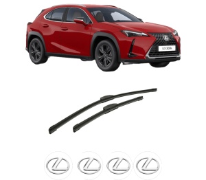 Set stergatoare auto LEXUS UX (_AA1_, _AH1_, _MA1_) din 2018-2024, pentru parbriz auto, 2 bucati, Bosch Aerotwin Retrofit, din cauciuc siliconat rezistent, 4 Stickere Auto LEXUS - Img 2