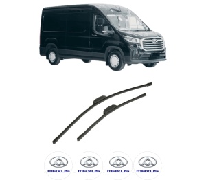 Set stergatoare auto MAXUS eDELIVER 9 Platform/Chassis din 2022, pentru parbriz auto, 2 bucati, Bosch Aerotwin Retrofit, din cauciuc siliconat rezistent, 4 Stickere Auto MAXUS - Img 2