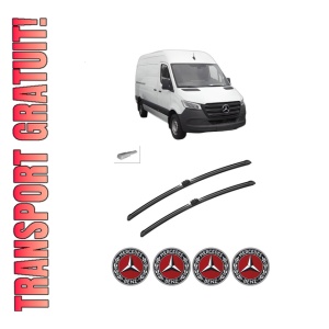 Set stergatoare auto MERCEDES-BENZ SPRINTER 5-t Van (B907) din 2018-2021, pentru parbriz auto, 2 bucati, Bosch Aerotwin, din cauciuc siliconat rezistent, 4 Stickere Auto MERCEDES-BENZ