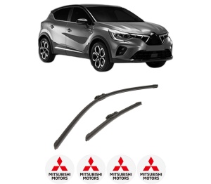 Set stergatoare auto MITSUBISHI ASX (VSX_, VSE_) din 2023, pentru parbriz auto, 2 bucati, Bosch Aerotwin, din cauciuc siliconat rezistent, 4 Stickere Auto MITSUBISHI - Img 2