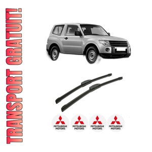Set stergatoare auto MITSUBISHI PAJERO IV (V8_W, V9_W) din 2006-2014, pentru parbriz auto, 2 bucati, Bosch Aerotwin Retrofit, din cauciuc siliconat rezistent, 4 Stickere Auto MITSUBISHI