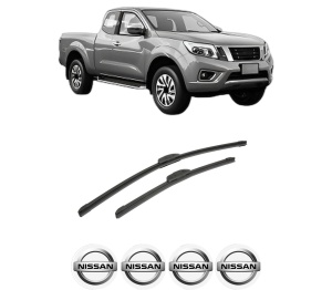 Set stergatoare auto NISSAN NAVARA NP300 Pickup (D23, D23T) din 2015, pentru parbriz auto, 2 bucati, Bosch Aerotwin Retrofit, din cauciuc siliconat rezistent, 4 Stickere Auto NISSAN - Img 2