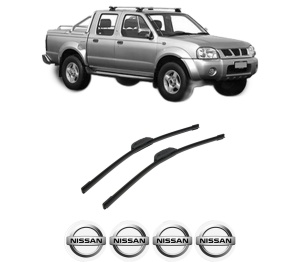 Set stergatoare auto NISSAN PICK UP (D22) din 1997-2012, pentru parbriz auto, 2 bucati, Bosch Aerotwin Retrofit, din cauciuc siliconat rezistent, 4 Stickere Auto NISSAN - Img 2