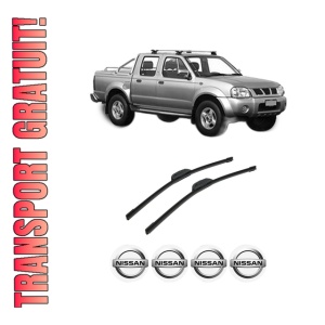 Set stergatoare auto NISSAN PICK UP (D22) din 1997-2012, pentru parbriz auto, 2 bucati, Bosch Aerotwin Retrofit, din cauciuc siliconat rezistent, 4 Stickere Auto NISSAN
