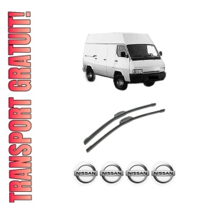 Set stergatoare auto NISSAN TRADE Van din 1996-2000, pentru parbriz auto, 2 bucati, Bosch Aerotwin Retrofit, din cauciuc siliconat rezistent, 4 Stickere Auto NISSAN