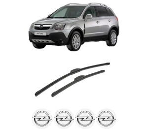 Set stergatoare auto OPEL ANTARA A (L07) din 2006-2017, pentru parbriz auto, 2 bucati, Bosch Aerotwin Retrofit, din cauciuc siliconat rezistent, 4 Stickere Auto OPEL - Img 2
