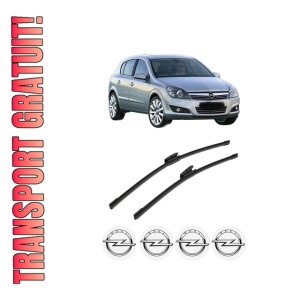 Set stergatoare auto OPEL ASTRA H CLASSIC Hatchback (A04) din 2009, pentru parbriz auto, 2 bucati, Bosch Aerotwin Multi, din cauciuc siliconat rezistent, 4 Stickere Auto OPEL