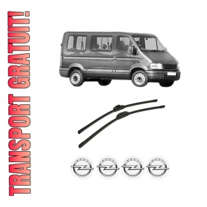 Set stergatoare auto OPEL MOVANO A Bus (X70) din 1998-2007, pentru parbriz auto, 2 bucati, Bosch Aerotwin Retro Truck, din cauciuc siliconat rezistent, 4 Stickere Auto OPEL