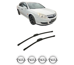 Set stergatoare auto OPEL VECTRA C (Z02) din 2002-2009, pentru parbriz auto, 2 bucati, Bosch Aerotwin Retrofit, din cauciuc siliconat rezistent, 4 Stickere Auto OPEL - Img 2