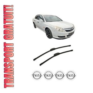 Set stergatoare auto OPEL VECTRA C (Z02) din 2002-2009, pentru parbriz auto, 2 bucati, Bosch Aerotwin Retrofit, din cauciuc siliconat rezistent, 4 Stickere Auto OPEL
