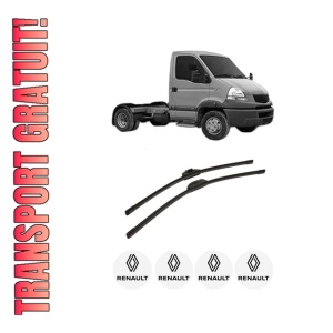 Set stergatoare auto RENAULT MASCOTT Platform/Chassis (UH_, HH_) din 1999-2005, pentru parbriz auto, 2 bucati, Bosch Aerotwin Retro Truck, din cauciuc siliconat rezistent, 4 Stickere Auto RENAULT