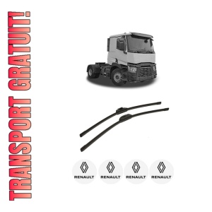 Set stergatoare auto RENAULT TRUCKS C din 2013, pentru parbriz auto, 2 bucati, Bosch Aerotwin Retro Truck, din cauciuc siliconat rezistent, 4 Stickere Auto RENAULT TRUCKS