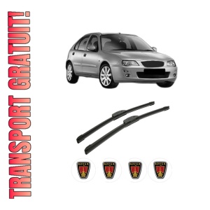 Set stergatoare auto ROVER 25 I Hatchback (RF) din 1999-2005, pentru parbriz auto, 2 bucati, Bosch Aerotwin Retrofit, din cauciuc siliconat rezistent, 4 Stickere Auto ROVER