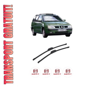 Set stergatoare auto SEAT CORDOBA VARIO Estate Van (6K5) din 2000-2002, pentru parbriz auto, 2 bucati, Bosch Aerotwin Retrofit, din cauciuc siliconat rezistent, 4 Stickere Auto SEAT