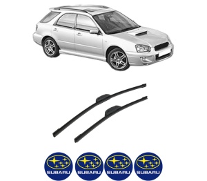 Set stergatoare auto SUBARU IMPREZA Estate (GG) din 2000-2008, pentru parbriz auto, 2 bucati, Bosch Aerotwin Retrofit, din cauciuc siliconat rezistent, 4 Stickere Auto SUBARU - Img 2