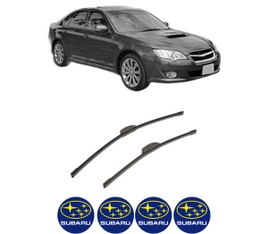Set stergatoare auto SUBARU LEGACY IV (BL) din 2003-2009, pentru parbriz auto, 2 bucati, Bosch Aerotwin Retrofit, din cauciuc siliconat rezistent, 4 Stickere Auto SUBARU - Img 2