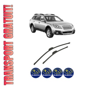 Set stergatoare auto SUBARU OUTBACK (BR) din 2009-2014, pentru parbriz auto, 2 bucati, Bosch Aerotwin Retrofit, din cauciuc siliconat rezistent, 4 Stickere Auto SUBARU