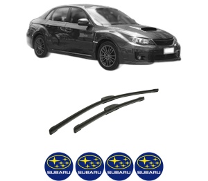 Set stergatoare auto SUBARU WRX Saloon (GJ) din 2014, pentru parbriz auto, 2 bucati, Bosch Aerotwin Retrofit, din cauciuc siliconat rezistent, 4 Stickere Auto SUBARU - Img 2