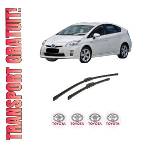 Set stergatoare auto TOYOTA PRIUS (_W3_) din 2008-2016, pentru parbriz auto, 2 bucati, Bosch Aerotwin Retrofit, din cauciuc siliconat rezistent, 4 Stickere Auto TOYOTA
