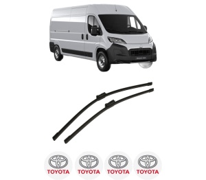 Set stergatoare auto TOYOTA PROACE MAX Van (MFY_, MFQ_) din 2024, pentru parbriz auto, 2 bucati, Bosch Aerotwin, din cauciuc siliconat rezistent, 4 Stickere Auto TOYOTA - Img 2