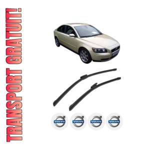 Set stergatoare auto VOLVO S40 II (544) din 2004-2012, pentru parbriz auto, 2 bucati, Bosch Aerotwin Multi, din cauciuc siliconat rezistent, 4 Stickere Auto VOLVO