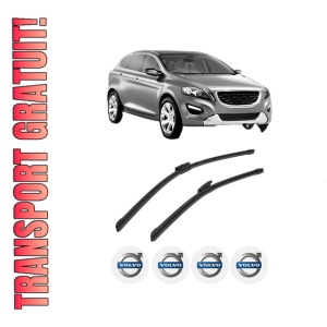 Set stergatoare auto VOLVO XC60 I SUV (156) din 2008-2017, pentru parbriz auto, 2 bucati, Bosch Aerotwin Multi, din cauciuc siliconat rezistent, 4 Stickere Auto VOLVO