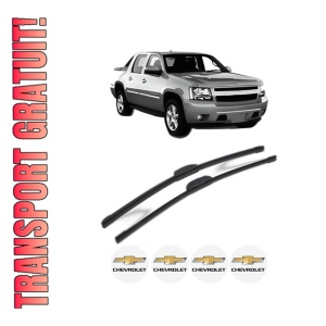 Set stergatoare CHEVROLET AVALANCHE 1500 Crew Cab Pickup din 2001-2007, pentru parbriz auto, 2 bucati, Bosch Aerotwin Retrofit, din cauciuc siliconat rezistent, 4 Stickere Auto CHEVROLET