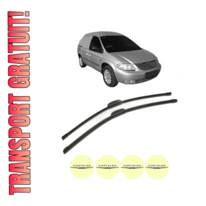 Set stergatoare CHRYSLER RAM VAN Van (RG) din 2005-2006, pentru parbriz auto, 2 bucati, Bosch Aerotwin Retrofit, din cauciuc siliconat rezistent, 4 Stickere Auto CHRYSLER