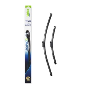 Set stergatoare CITROEN BERLINGO Platform/Chassis (B9) din 2008-2021, pentru parbriz auto, 2 bucati, Valeo Silencio Xtrm, din cauciuc siliconat rezistent, 4 Stickere Auto CITROEN v37827