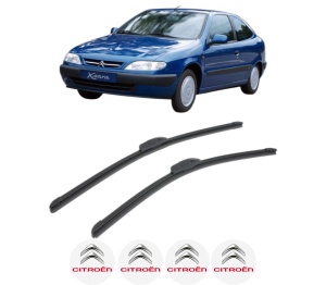 Set stergatoare CITROEN XSARA Hatchback Van (N3_) din 1998-2000, pentru parbriz auto, 2 bucati, Bosch Aerotwin Retrofit, din cauciuc siliconat rezistent, 4 Stickere Auto CITROEN v46954