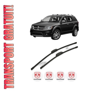 Set stergatoare DODGE JOURNEY din 2008-2012, pentru parbriz auto, 2 bucati, Bosch Aerotwin Retrofit, din cauciuc siliconat rezistent, 4 Stickere Auto DODGE