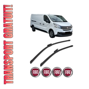 Set stergatoare FIAT TALENTO Bus (296_) din 2016-2019, pentru parbriz auto, 2 bucati, Bosch Aerotwin Multi, din cauciuc siliconat rezistent, 4 Stickere Auto FIAT