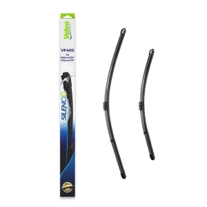 Set stergatoare FORD C-MAX (DM2) din 2007-2010, pentru parbriz auto, 2 bucati, Valeo Silencio Xtrm, din cauciuc siliconat rezistent, 4 Stickere Auto FORD v40443