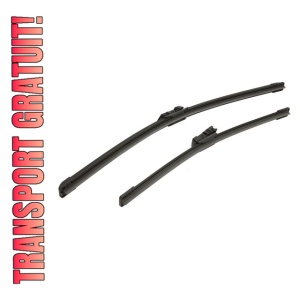 Set stergatoare FORD KA+ III Saloon (TK, FK) din 2016, pentru parbriz auto, 2 bucati, Bosch Aerotwin, din cauciuc siliconat rezistent, 4 Stickere Auto FORD