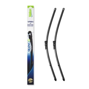Set stergatoare FORD KUGA II VAN din 2014-2019, pentru parbriz auto, 2 bucati, Valeo Silencio, din cauciuc siliconat rezistent, 4 Stickere Auto FORD v35703