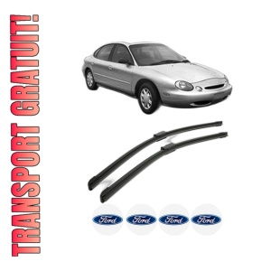 Set stergatoare FORD USA TAURUS (P5_) din 1999, pentru parbriz auto, 2 bucati, Bosch Aerotwin, din cauciuc siliconat rezistent, 4 Stickere Auto FORD USA