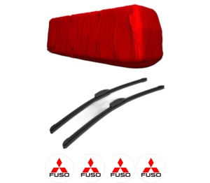Set stergatoare FUSO (MITSUBISHI) CANTER din 2013, pentru parbriz auto, 2 bucati, Bosch Aerotwin Retrofit, din cauciuc siliconat rezistent, 4 Stickere Auto FUSO (MITSUBISHI) v47559