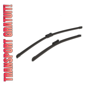 Set stergatoare GEELY BOYUE PRO din 2019-2020, pentru parbriz auto, 2 bucati, Bosch Aerotwin, din cauciuc siliconat rezistent, 4 Stickere Auto GEELY - Img 1