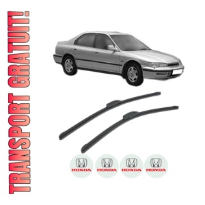 Set stergatoare HONDA ACCORD V (CE, CF_, CD) din 1996, pentru parbriz auto, 2 bucati, Bosch Aerotwin Retrofit, din cauciuc siliconat rezistent, 4 Stickere Auto HONDA