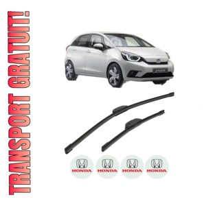 Set stergatoare HONDA JAZZ V (GR_, GS_) din 2020, pentru parbriz auto, 2 bucati, Bosch Aerotwin Retrofit, din cauciuc siliconat rezistent, 4 Stickere Auto HONDA